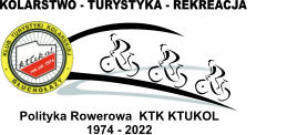 rok zał. 1974 Polityka Rowerowa  KTK KTUKOL 1974 - 2022 KOLARSTWO - TURYSTYKA - REKREACJA